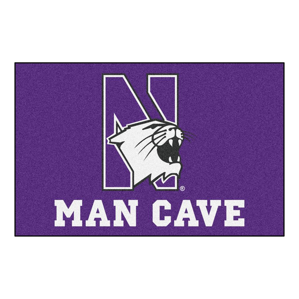 Northwestern Wildcats NCAA Man Cave Starter Floor Mat (20in x 30in)