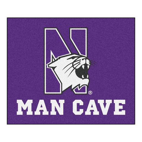 Northwestern Wildcats NCAA Man Cave Tailgater Floor Mat (60in x 72in)