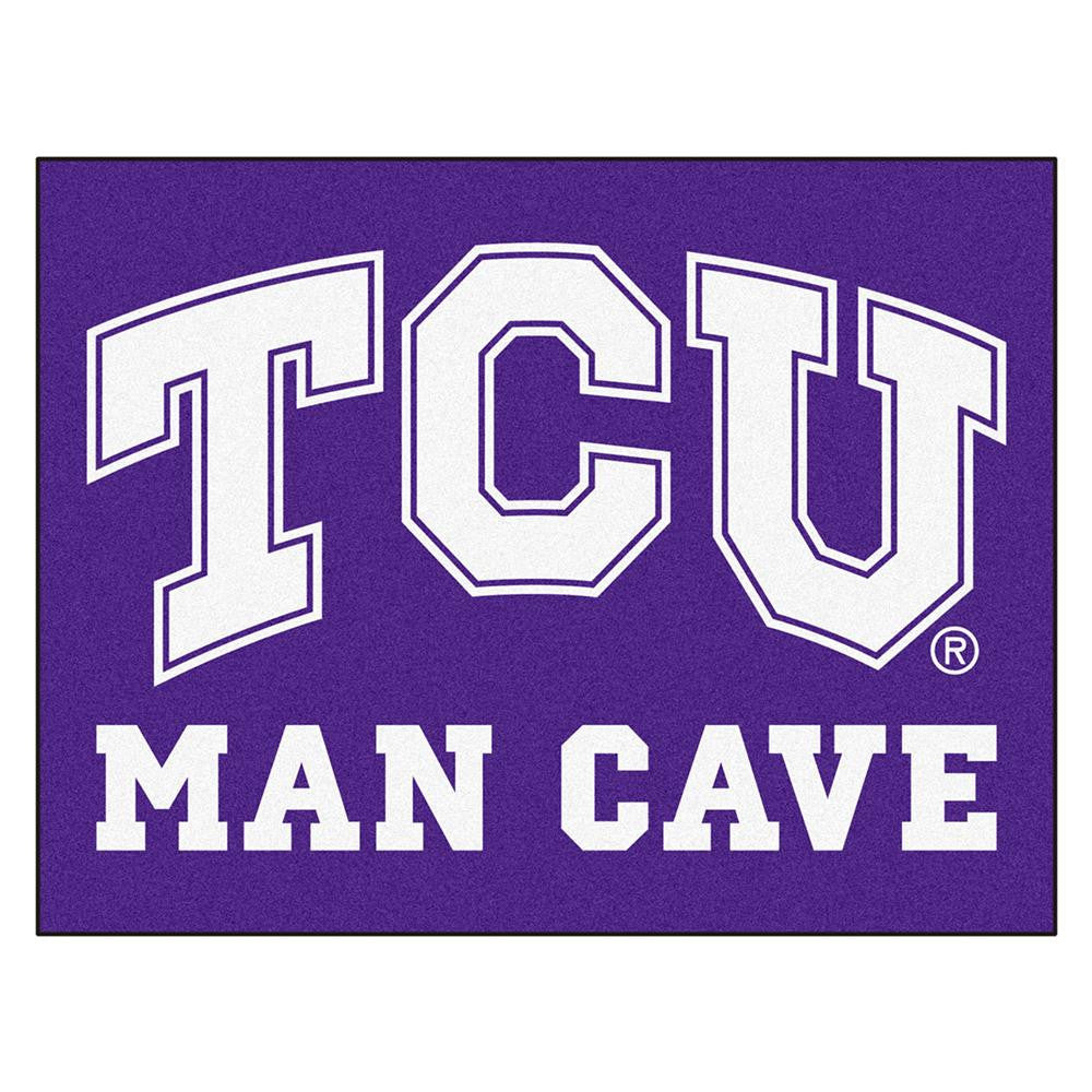 Texas Christian Horned Frogs NCAA Man Cave All-Star Floor Mat (34in x 45in)