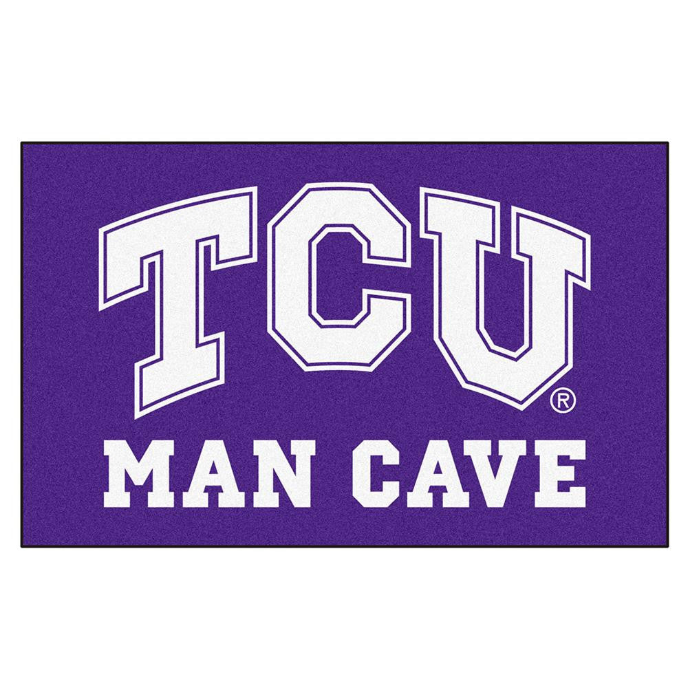 Texas Christian Horned Frogs NCAA Man Cave Ulti-Mat Floor Mat (60in x 96in)