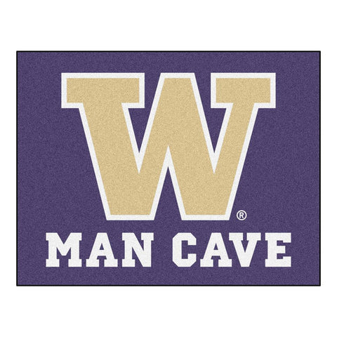 Washington Huskies NCAA Man Cave All-Star Floor Mat (34in x 45in)
