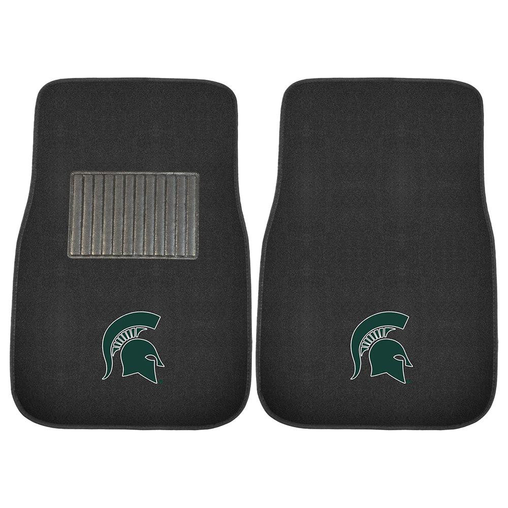 Michigan State Spartans NCAA 2-pc Embroidered Car Mat Set