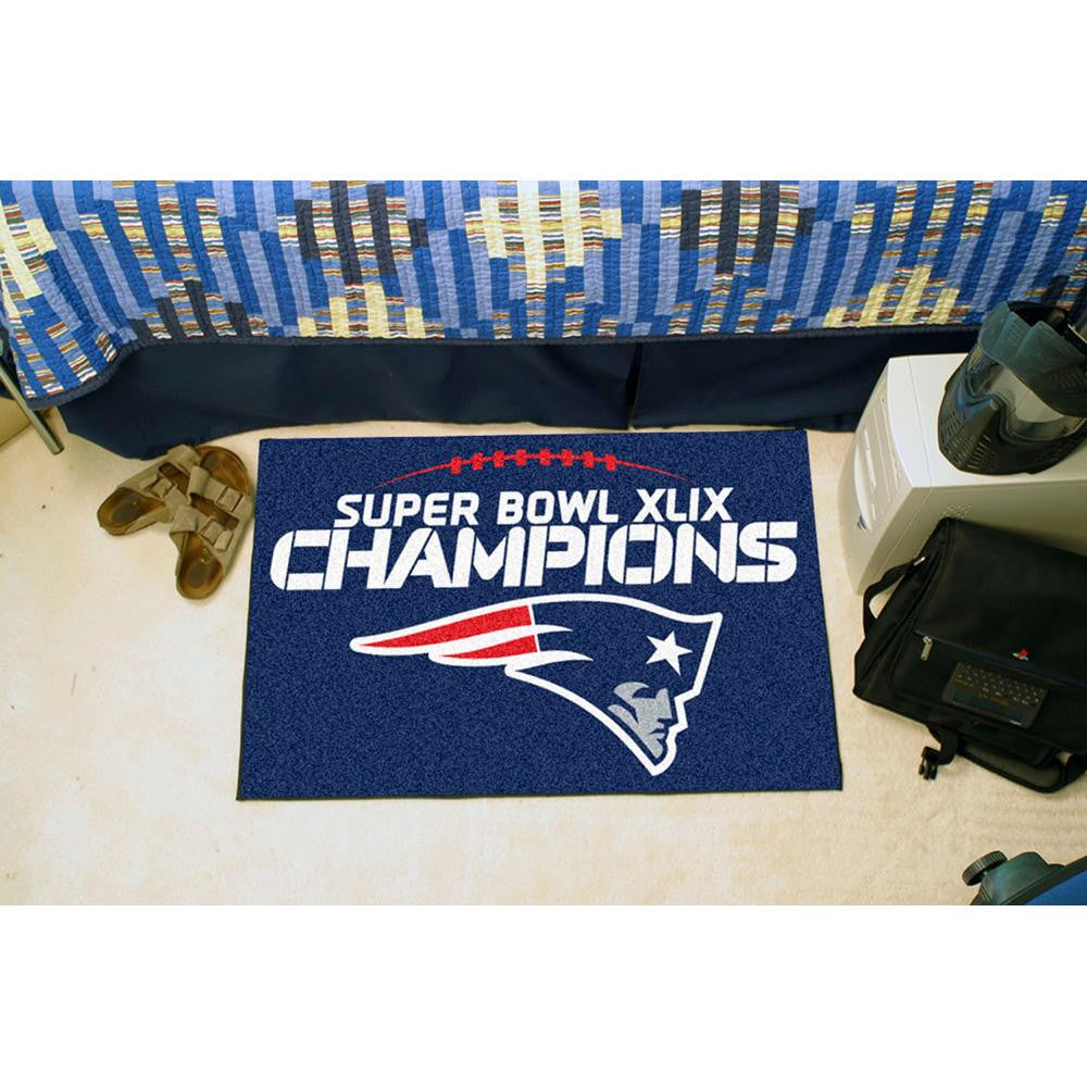 New England Patriots Super Bowl XLIX Champions Starter Rug 20x30