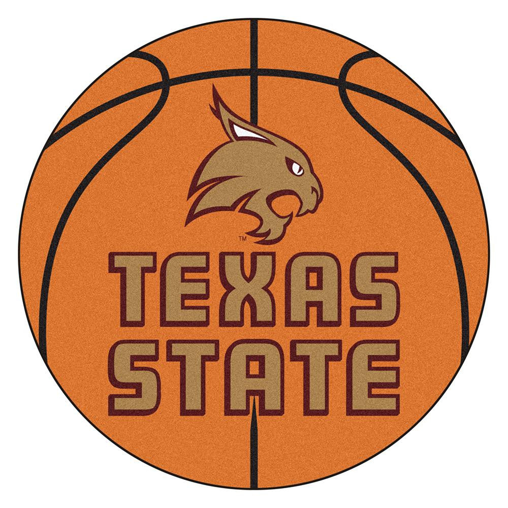Texas State Bobcats NCAA Basketball Round Floor Mat (29)