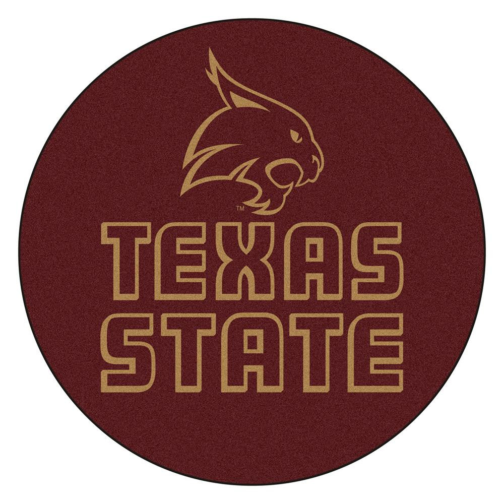 Texas State Bobcats NCAA Round Floor Mat (29)