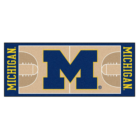 Michigan Wolverines NCAA Large Court Runner (29.5x54)