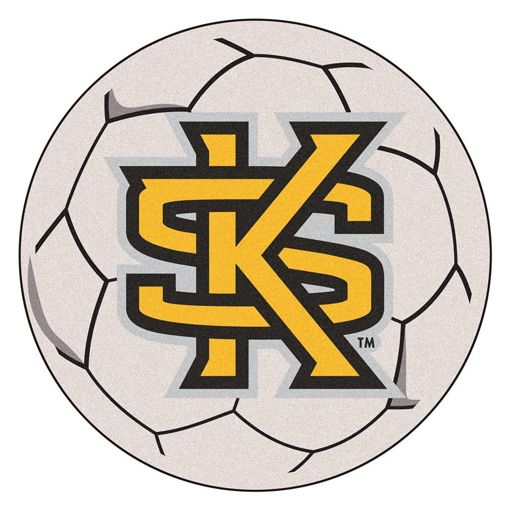 Kennesaw State Owls NCAA Soccer Ball Round Floor Mat (29)