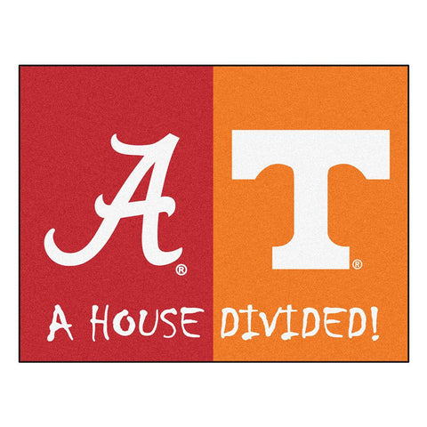 Alabama  -  Tenneessee NCAA House Divided NFL All-Star Floor Mat (34x45)