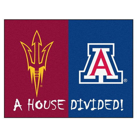 Arizona State - Arizona NCAA House Divided NFL All-Star Floor Mat (34x45)