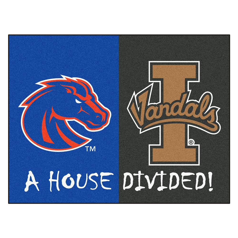 Boise State - Idaho NCAA House Divided NFL All-Star Floor Mat (34x45)