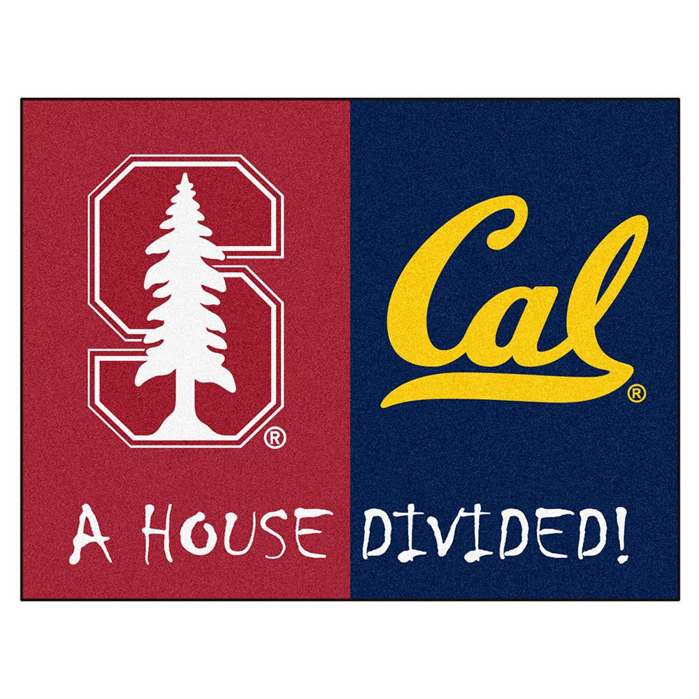 House Divided: Stanford - UC-Berkeley NCAA House Divided NFL All-Star Floor Mat (34x45)