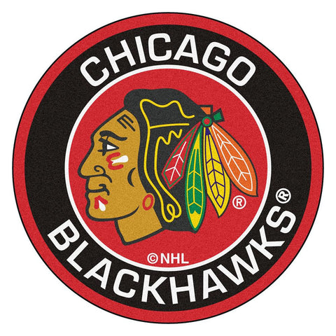 Chicago Blackhawks NHL Round Floor Mat (29)