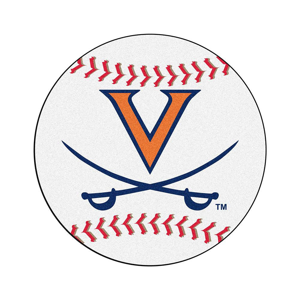 Virginia Cavaliers NCAA Baseball Round Floor Mat (29)