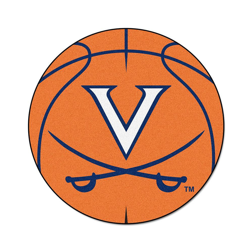 Virginia Cavaliers NCAA Basketball Round Floor Mat (29)