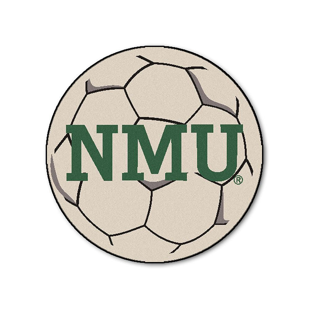 Northern Michigan Wildcats NCAA Soccer Ball Round Floor Mat (29)