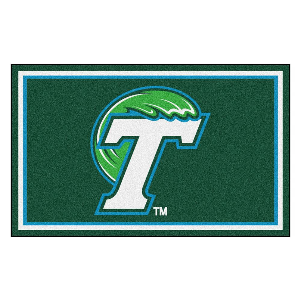 Tulane Green Wave NCAA 4x6 Rug (46x72)