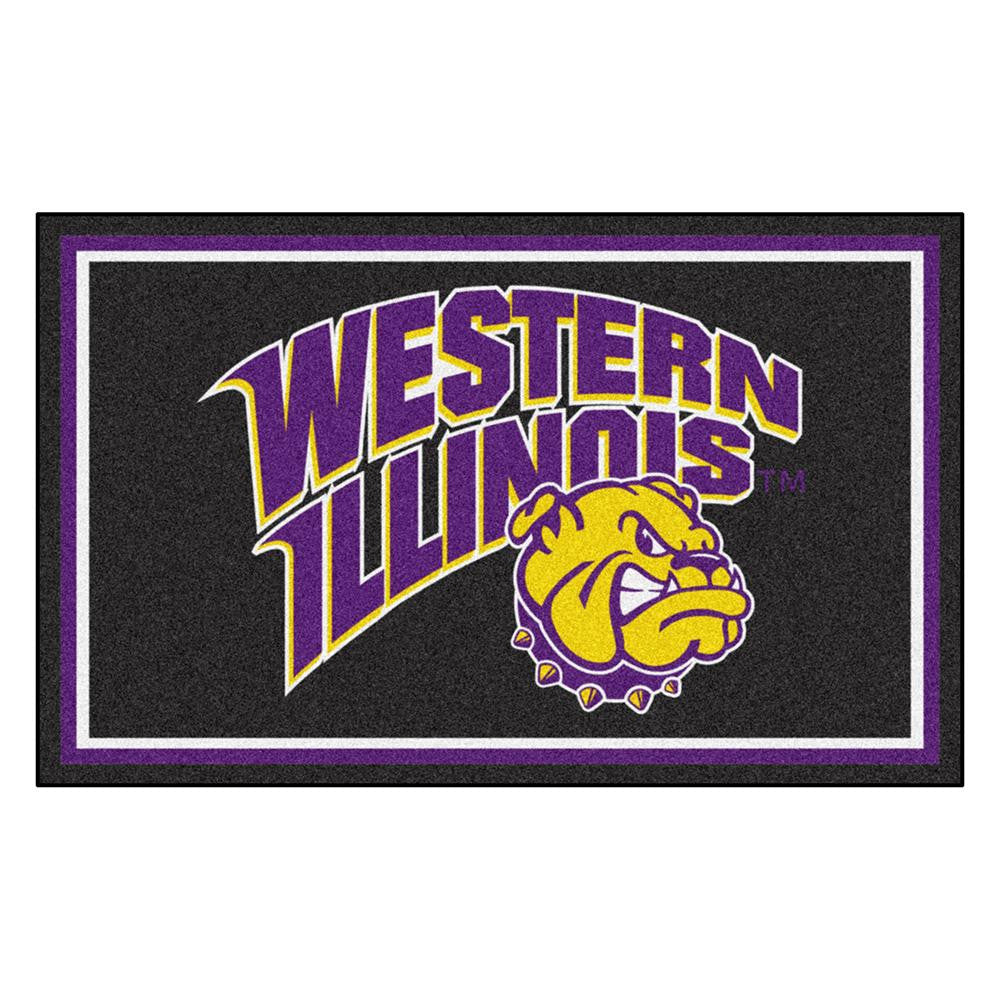 Western Illinois Leathernecks NCAA 4x6 Rug (46x72)