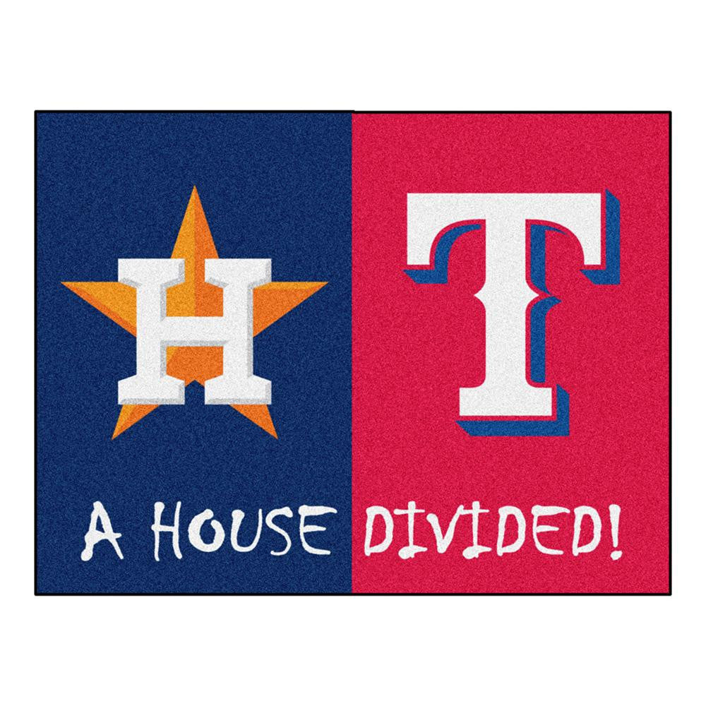 Houston Astros-Texas Rangers MLB House Divided All-Star Floor Mat (34x45)