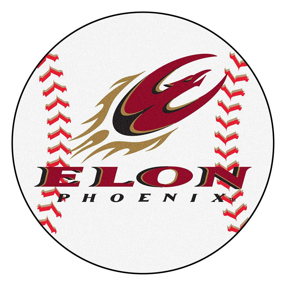 Elon Phoenix NCAA Baseball Round Floor Mat (29)