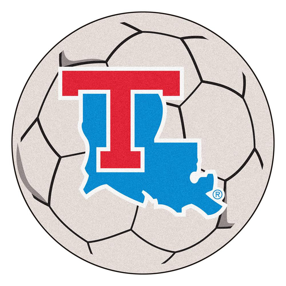 Louisiana Tech Bulldogs NCAA Soccer Ball Round Floor Mat (29)