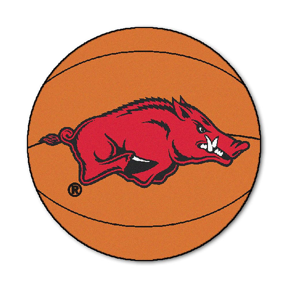 Arkansas Razorbacks NCAA Basketball Round Floor Mat (29)