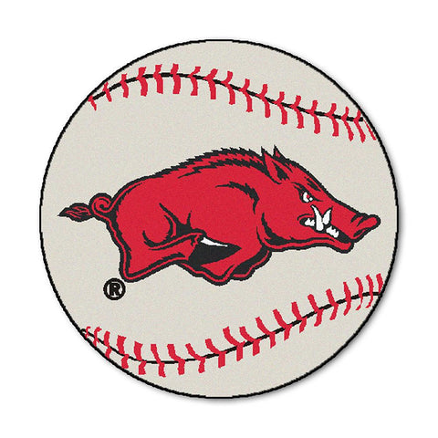 Arkansas Razorbacks NCAA Baseball Round Floor Mat (29)