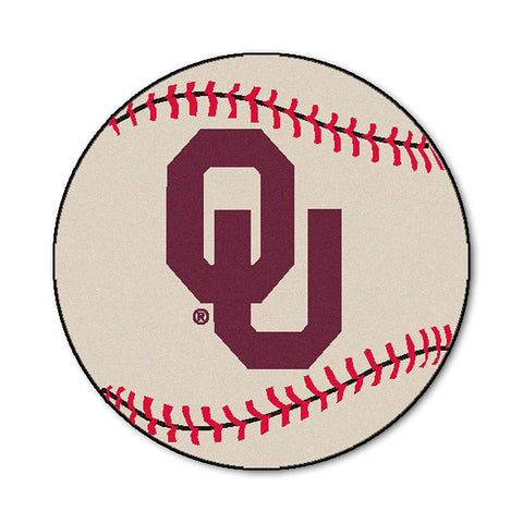 Oklahoma Sooners NCAA Baseball Round Floor Mat (29)