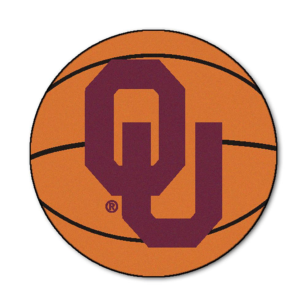 Oklahoma Sooners NCAA Basketball Round Floor Mat (29)
