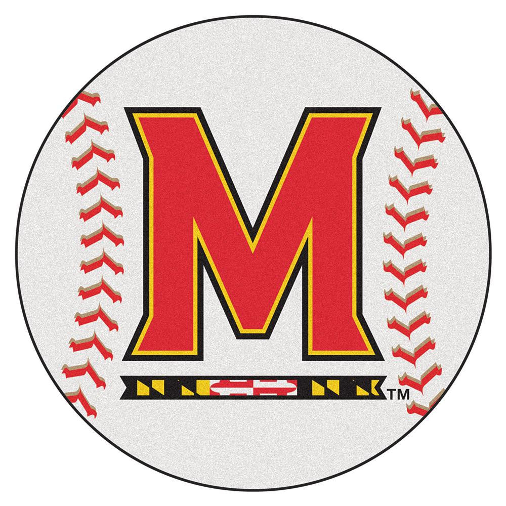 Maryland Terps NCAA Baseball Round Floor Mat (29)