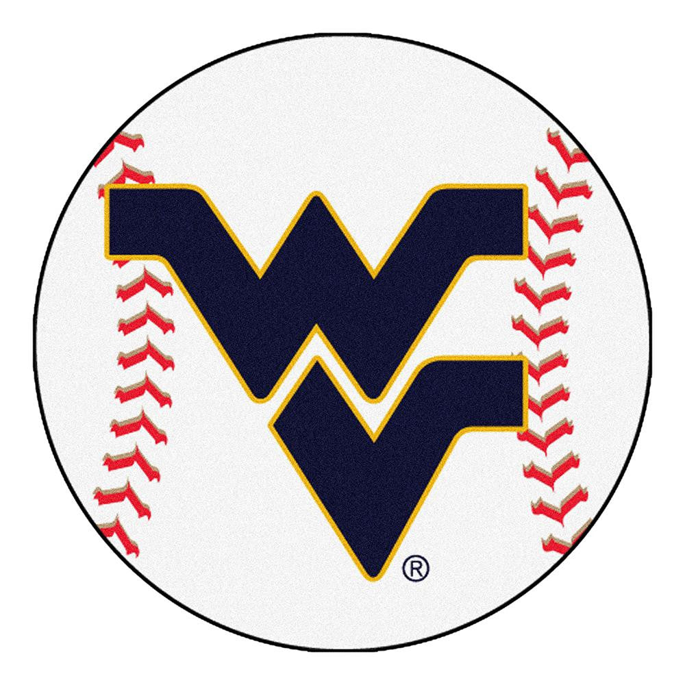 West Virginia Mountaineers NCAA Baseball Round Floor Mat (29)