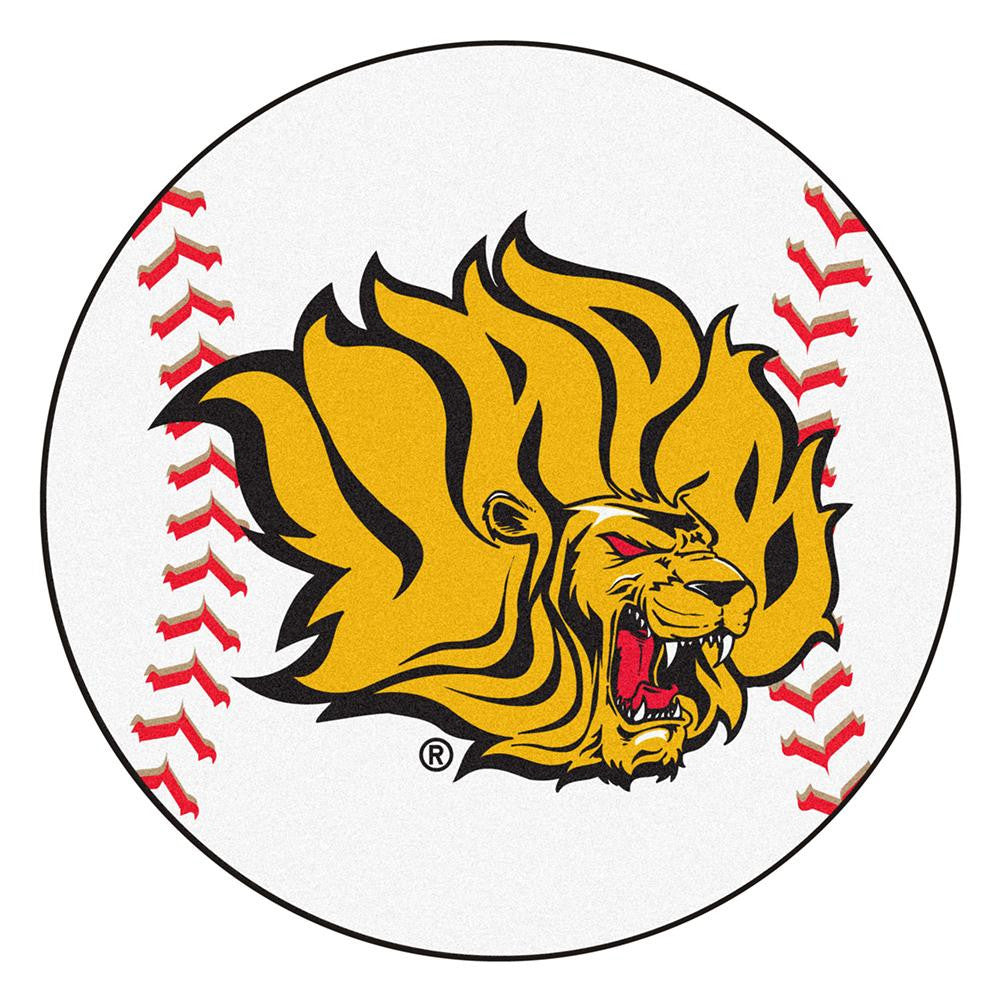 Arkansas Pine Bluff Golden Lions NCAA Baseball Round Floor Mat (29)