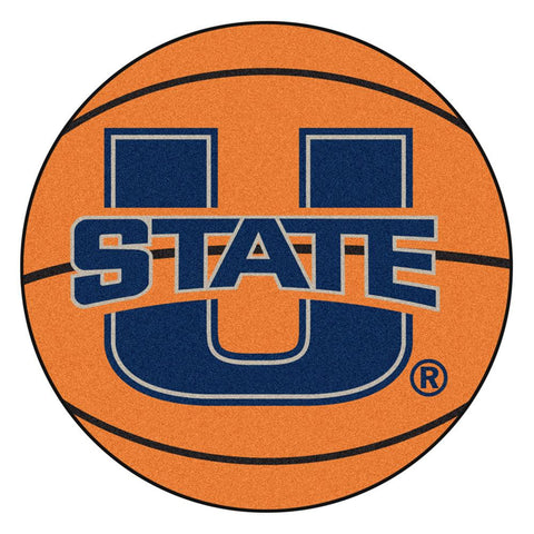 Utah State Aggies NCAA Basketball Round Floor Mat (29)