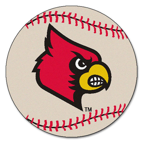 Louisville Cardinals NCAA Baseball Round Floor Mat (29)