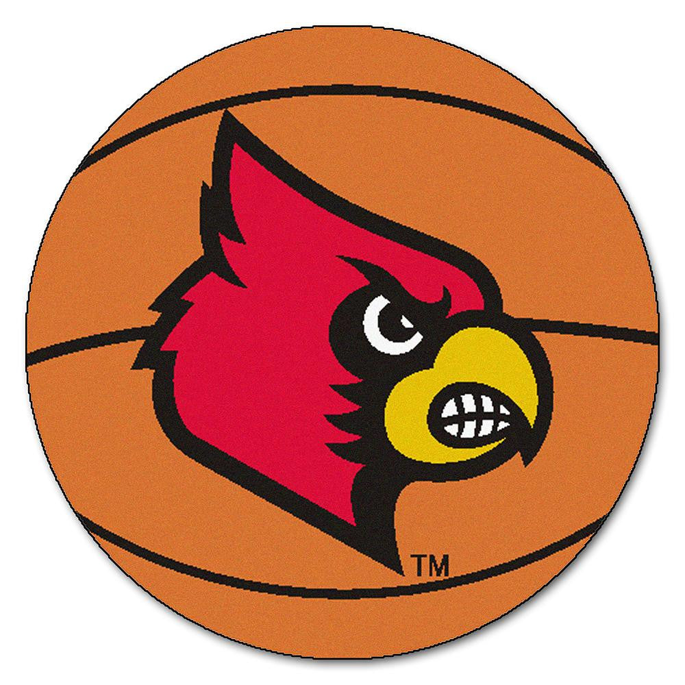 Louisville Cardinals NCAA Basketball Round Floor Mat (29)