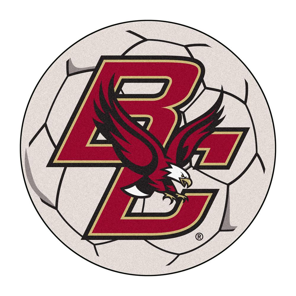 Boston College Golden Eagles NCAA Soccer Ball Round Floor Mat (29)