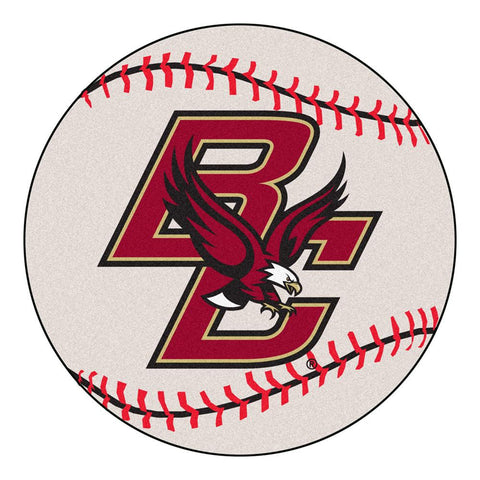 Boston College Golden Eagles NCAA Baseball Round Floor Mat (29)