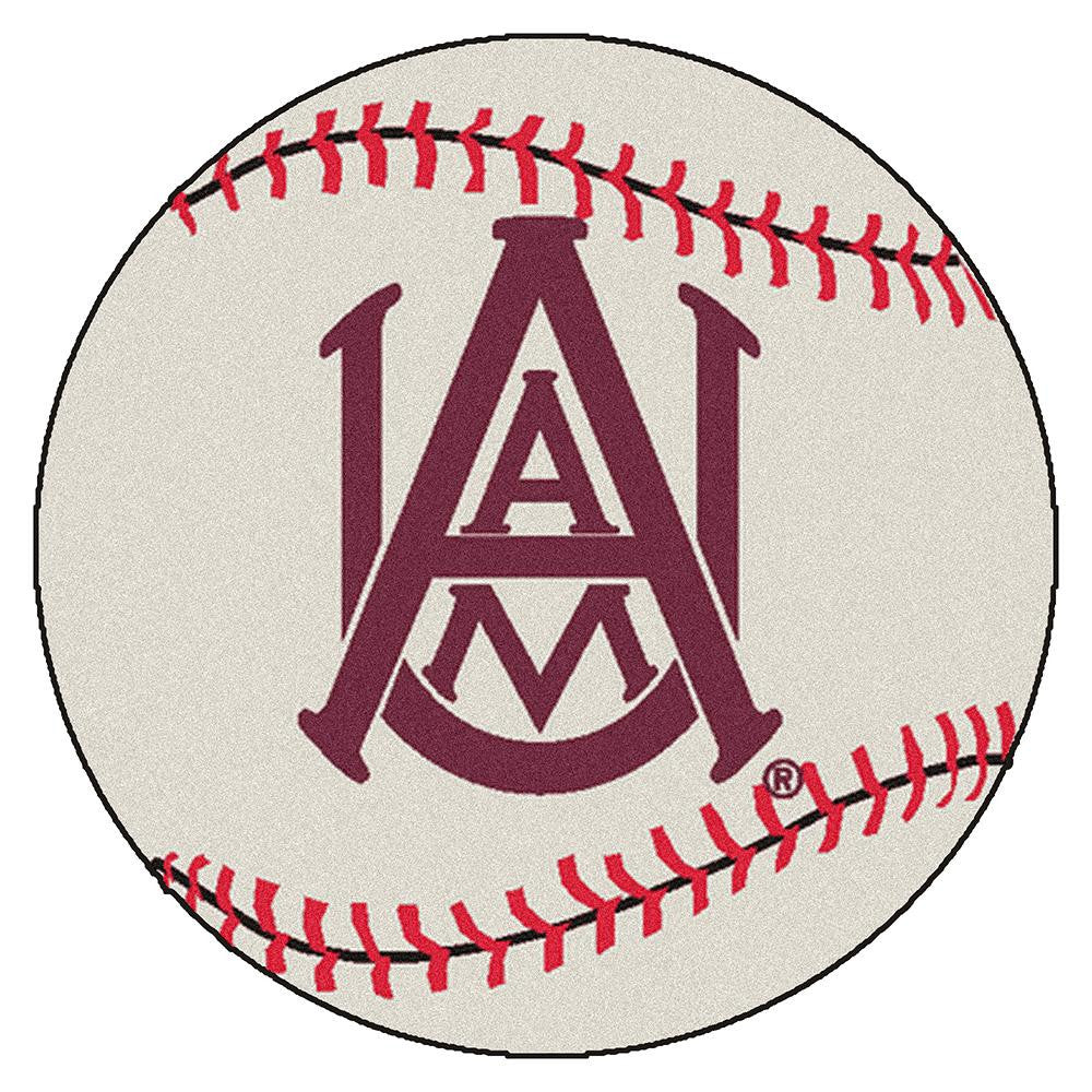 Alabama A&M Bulldogs NCAA Baseball Round Floor Mat (29)