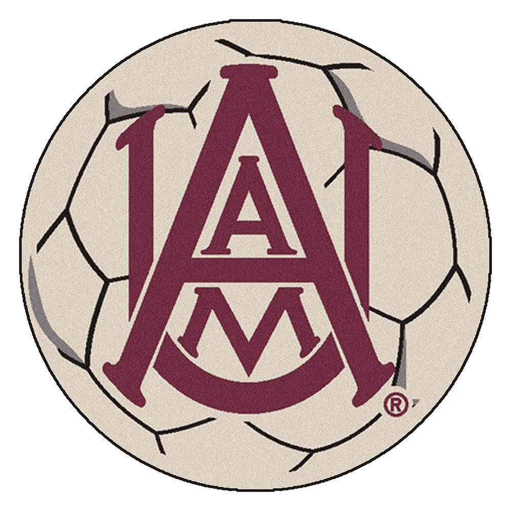Alabama A&M Bulldogs NCAA Soccer Ball Round Floor Mat (29)