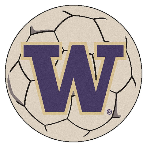 Washington Huskies NCAA Soccer Ball Round Floor Mat (29)