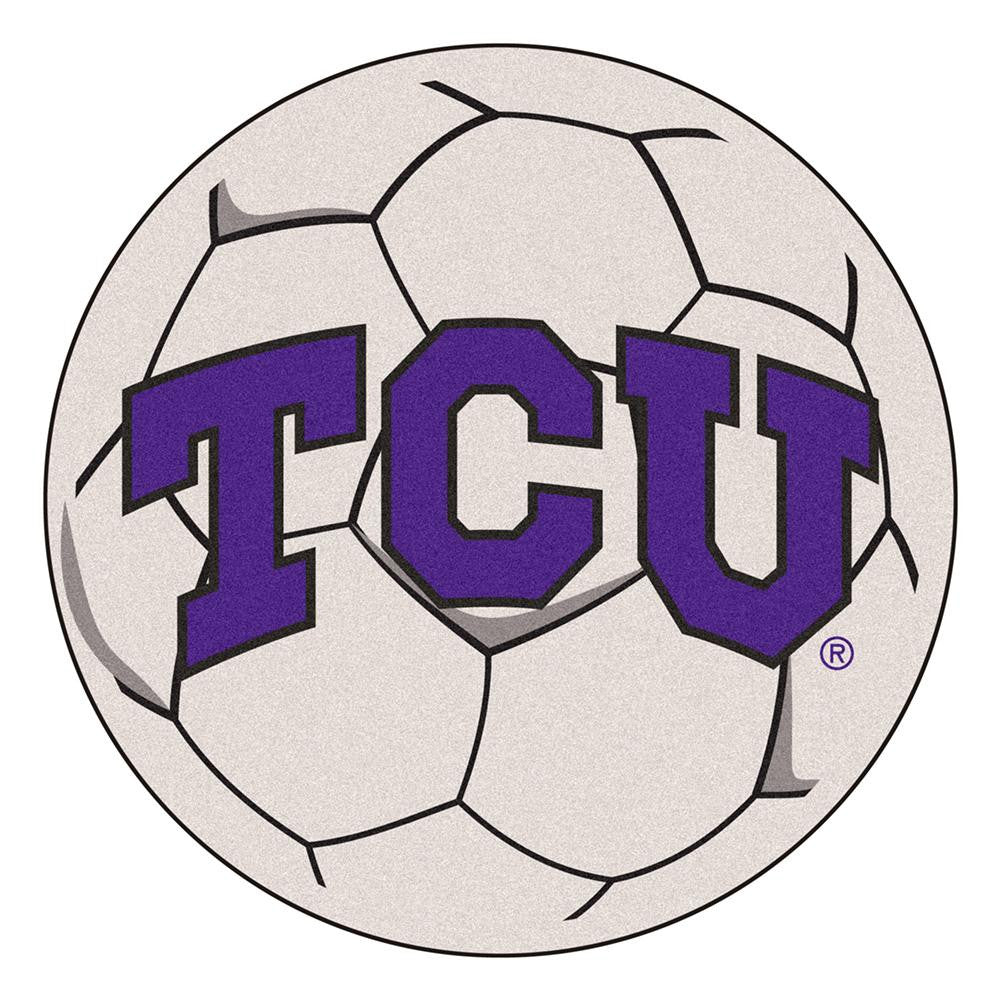 Texas Christian Horned Frogs NCAA Soccer Ball Round Floor Mat (29)