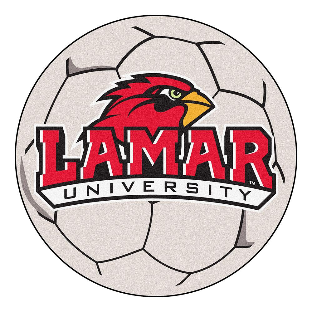 Lamar Cardinals NCAA Soccer Ball Round Floor Mat (29)