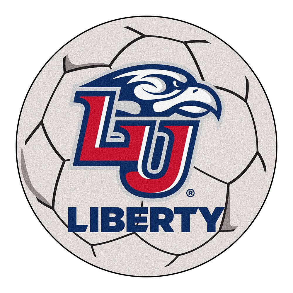 Liberty Flames NCAA Soccer Ball Round Floor Mat (29)