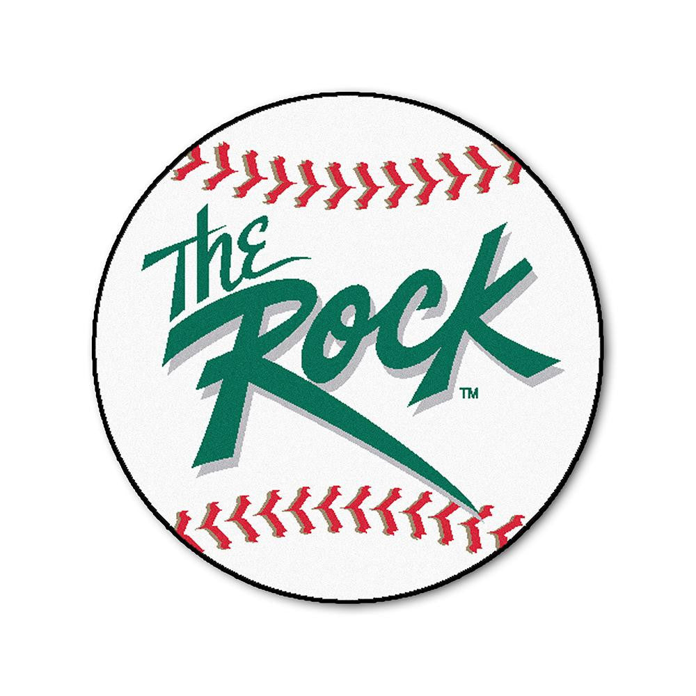 Slippery Rock NCAA Baseball Round Floor Mat (29)