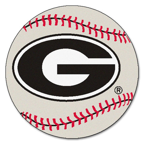 Georgia Bulldogs NCAA Baseball Round Floor Mat (29)