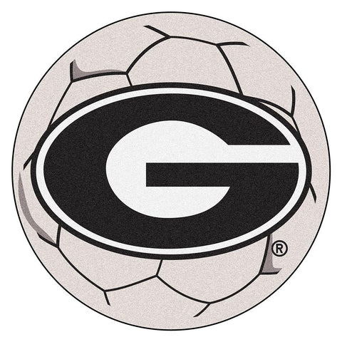 Georgia Bulldogs NCAA Soccer Ball Round Floor Mat (29)