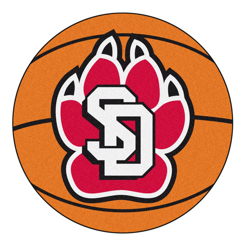 South Dakota Coyotes NCAA Basketball Round Floor Mat (29)