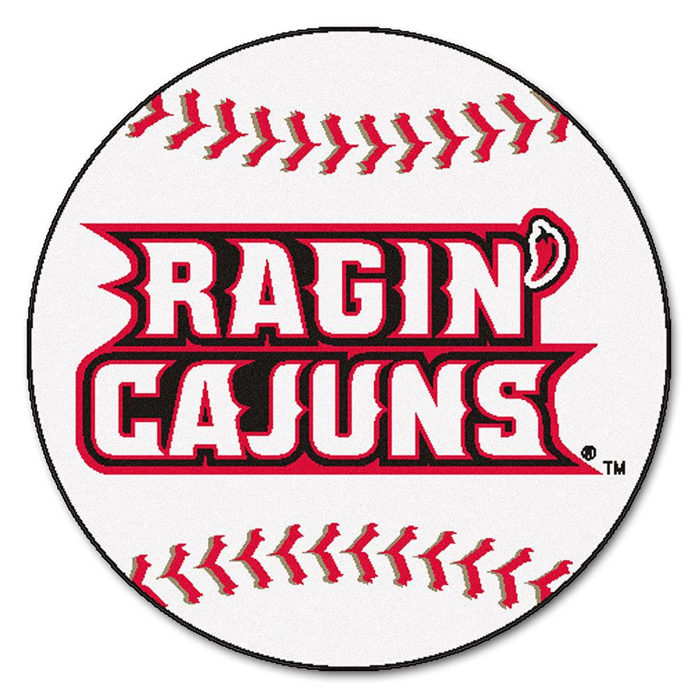 Louisiana Lafayette Ragin Cajuns NCAA Baseball Round Floor Mat (29)