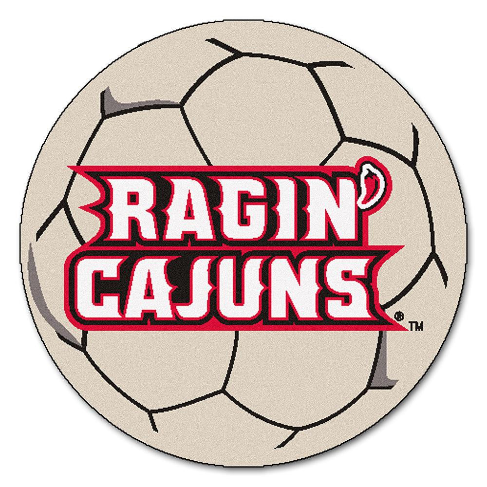 Louisiana Lafayette Ragin Cajuns NCAA Soccer Ball Round Floor Mat (29)