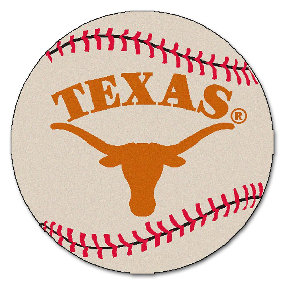 Texas Longhorns NCAA Baseball Round Floor Mat (29)