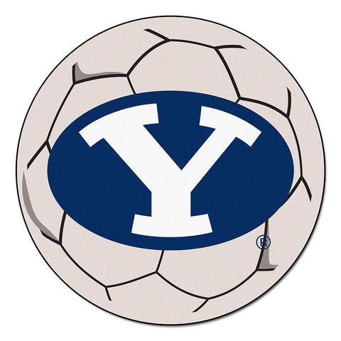 Brigham Young Cougars NCAA Soccer Ball Round Floor Mat (29)